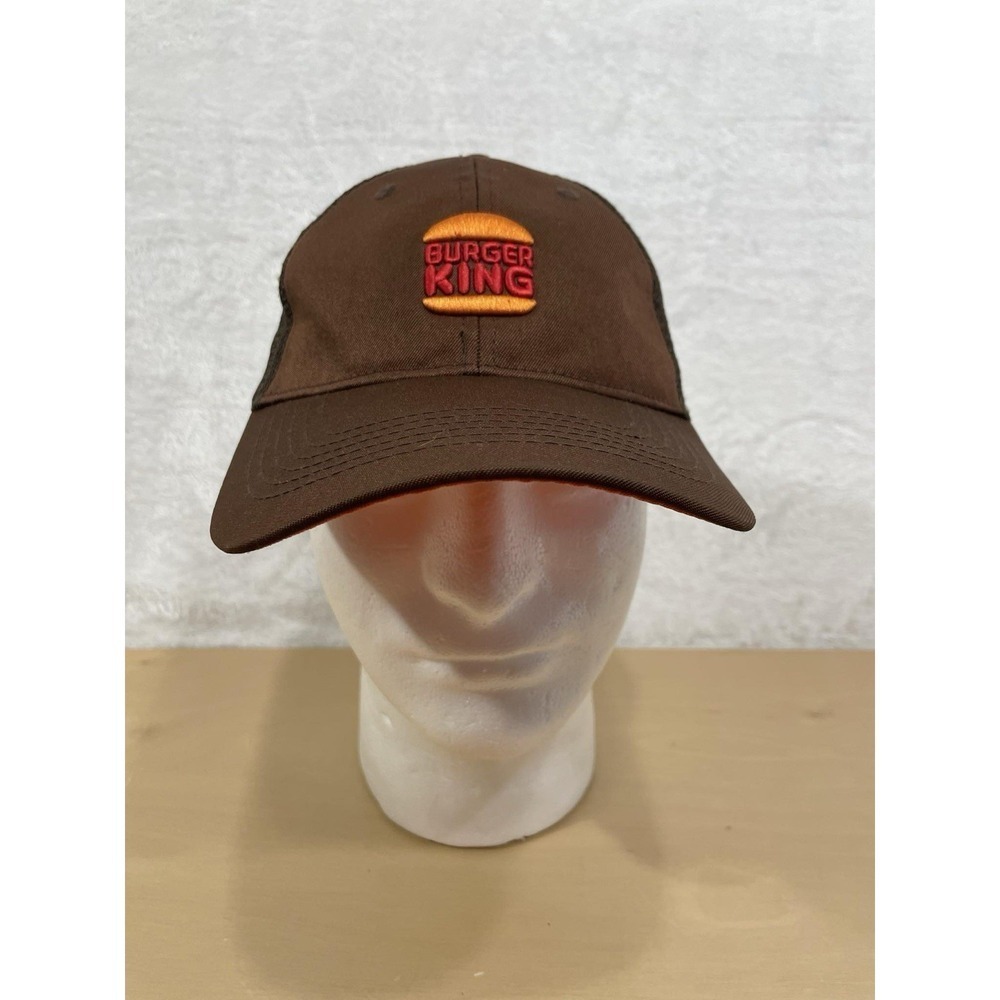 Burger King Employee Hat Brown Trucker Hat Snapback Whopper -‎ Uniform